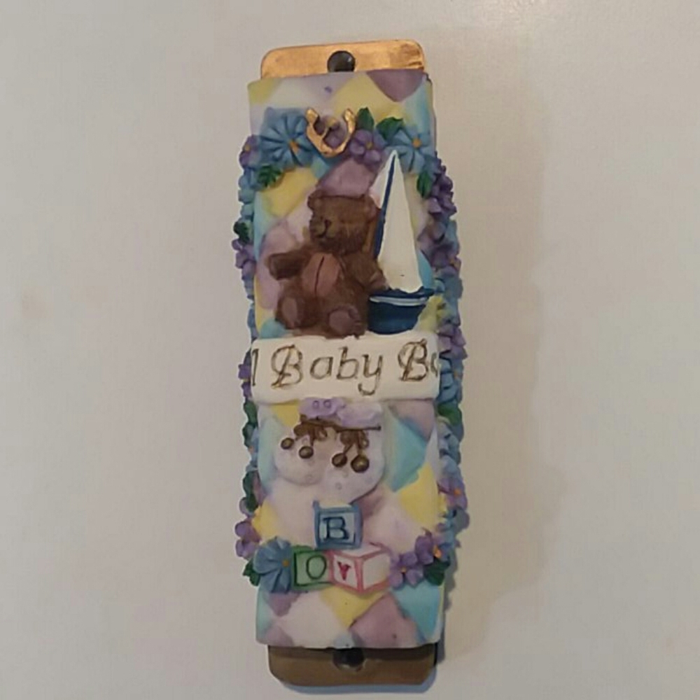 Hand Painted Mezuzah including scroll